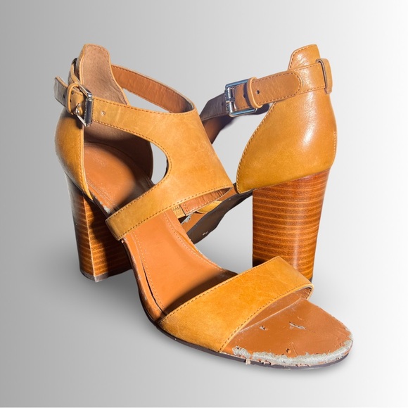 Lauren Ralph Lauren Tahira Leather Block Heel Sandal, Strappy, Size 8 - Picture 3 of 8